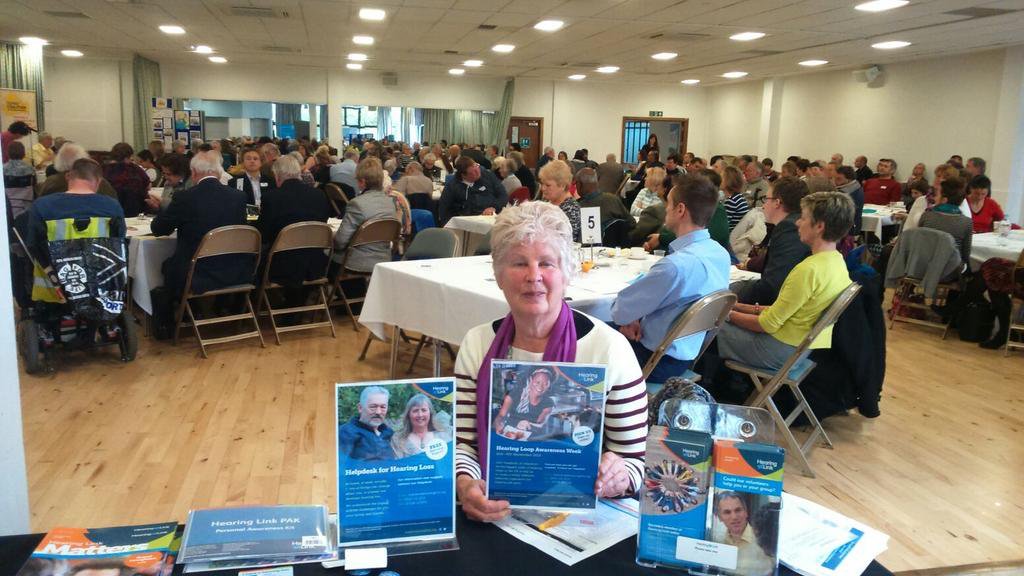 HearingLink's tweet photo. Thanks to volunteer Jean Straus for raising awareness in #Guildford with Coalition for Disabled People #loop2015 https://t.co/sPrbgyNBth