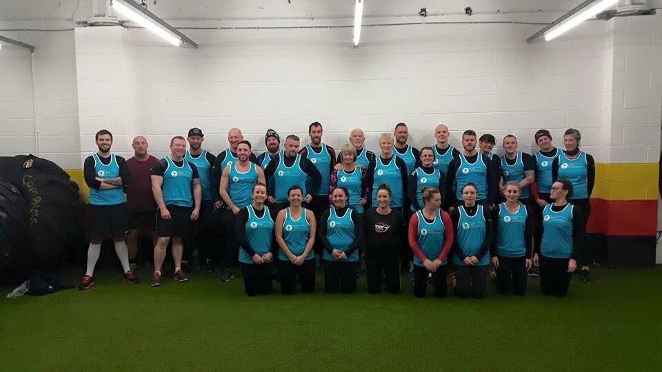 Great day with this team today, really great achievement from everyone to get around the men's health survival 2015