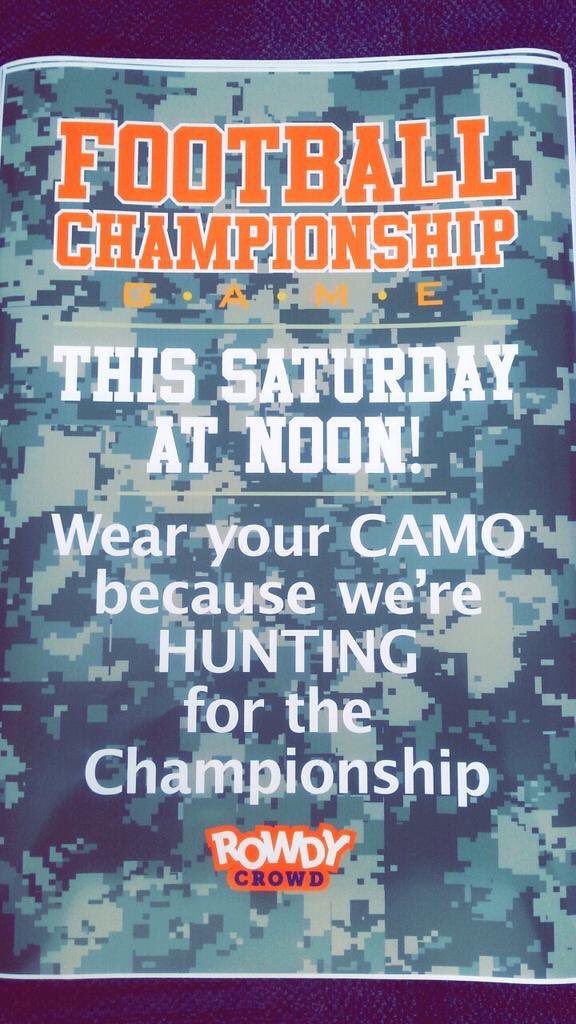 CoachCarbajalOL's tweet photo. We missed the memo! Typically when hunting, nothing shoots back but today we're locked & loaded too #AztecNation 🏈🏆 https://t.co/qrR7XfwdZH