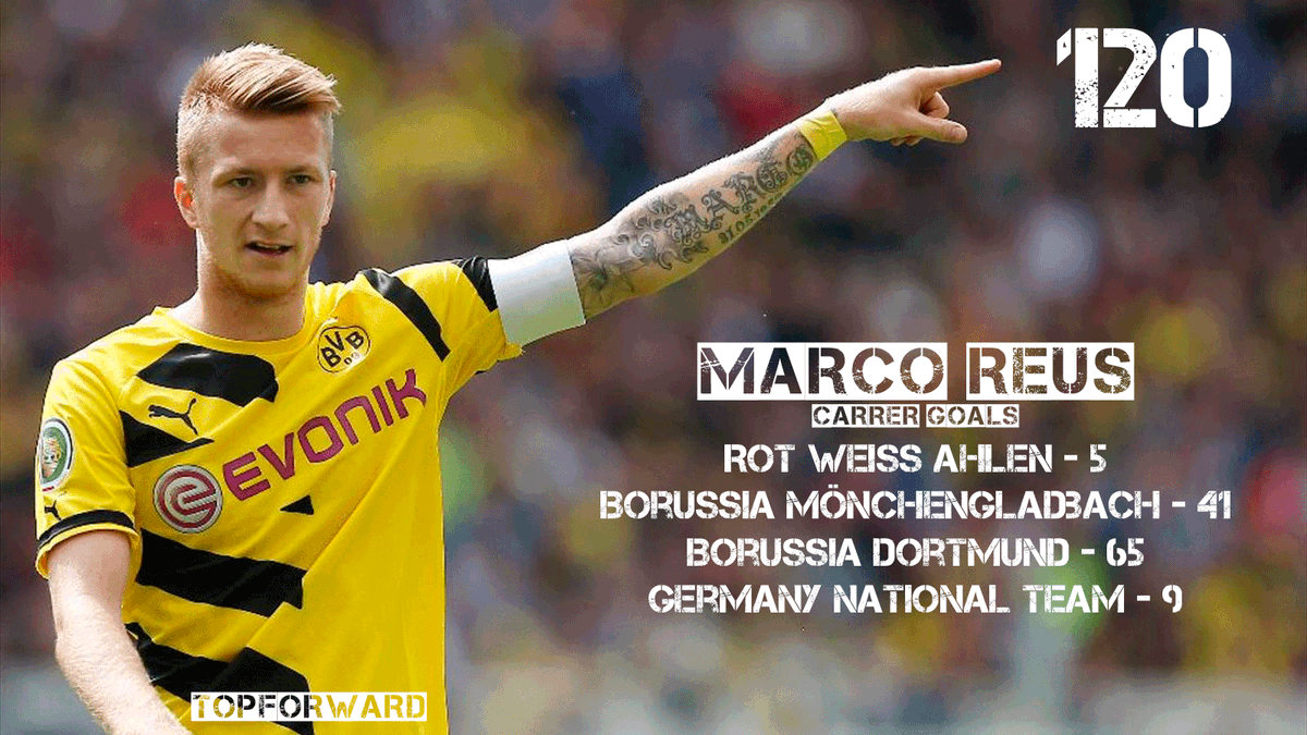 TheTopforward's tweet image. 5th november, #MarcoReus scored his 120th senior career goal