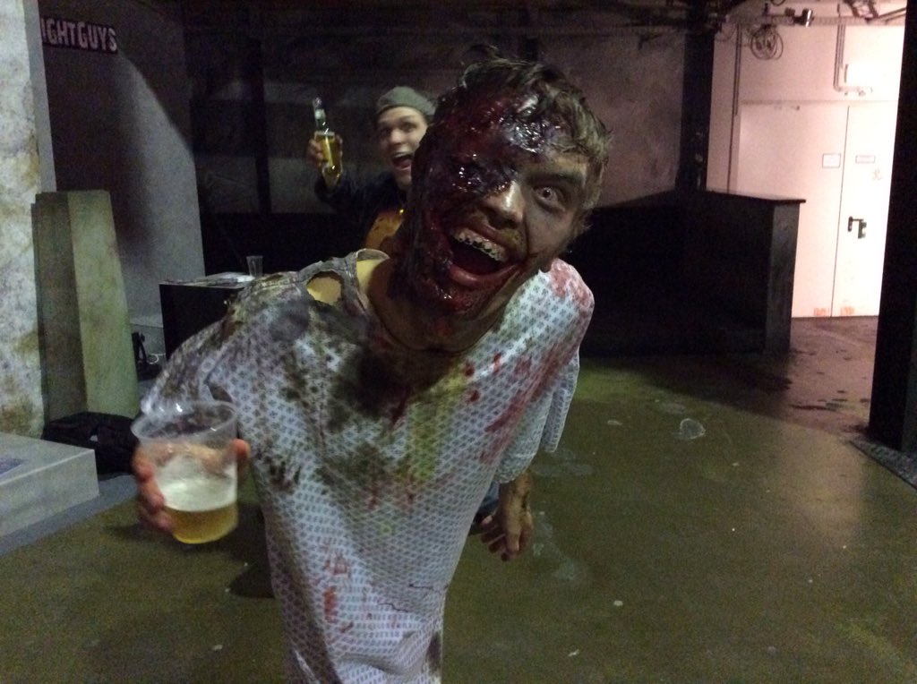 OutVisArt's tweet photo. #wohell #oberhausen #WeekendOfHell The Sequel from the prequel... "The Drinking Dead: Beer makes Zombies" ππ https://t.co/2kDOFxXR7s