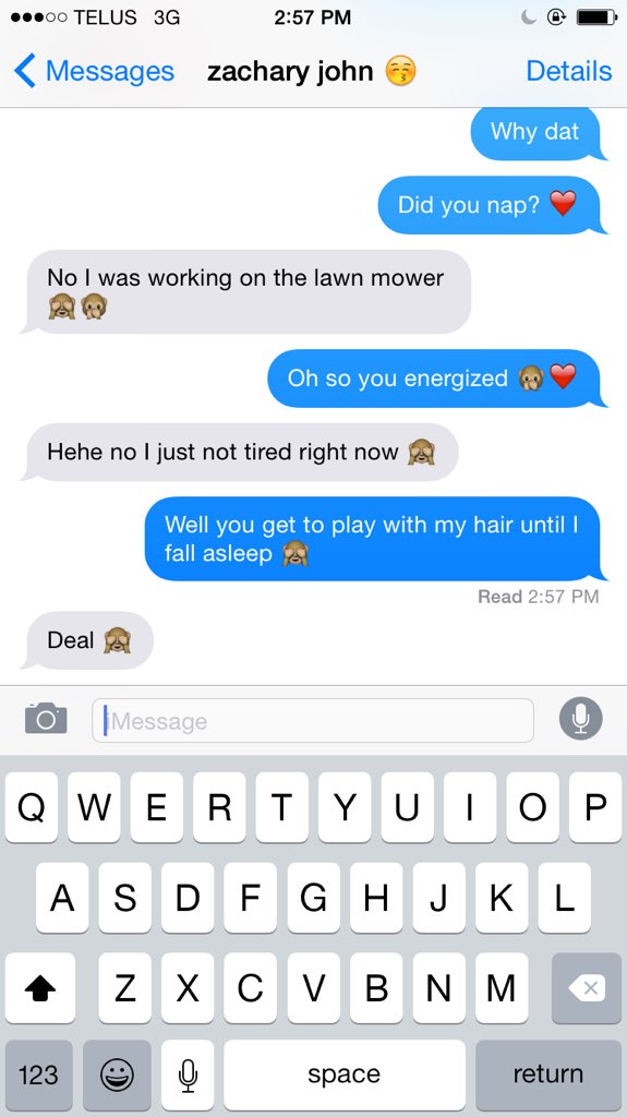 victoriagast's tweet photo. this is why I love him 😘  @zjposthumus  #hairplaying https://t.co/D7ntA0egHr
