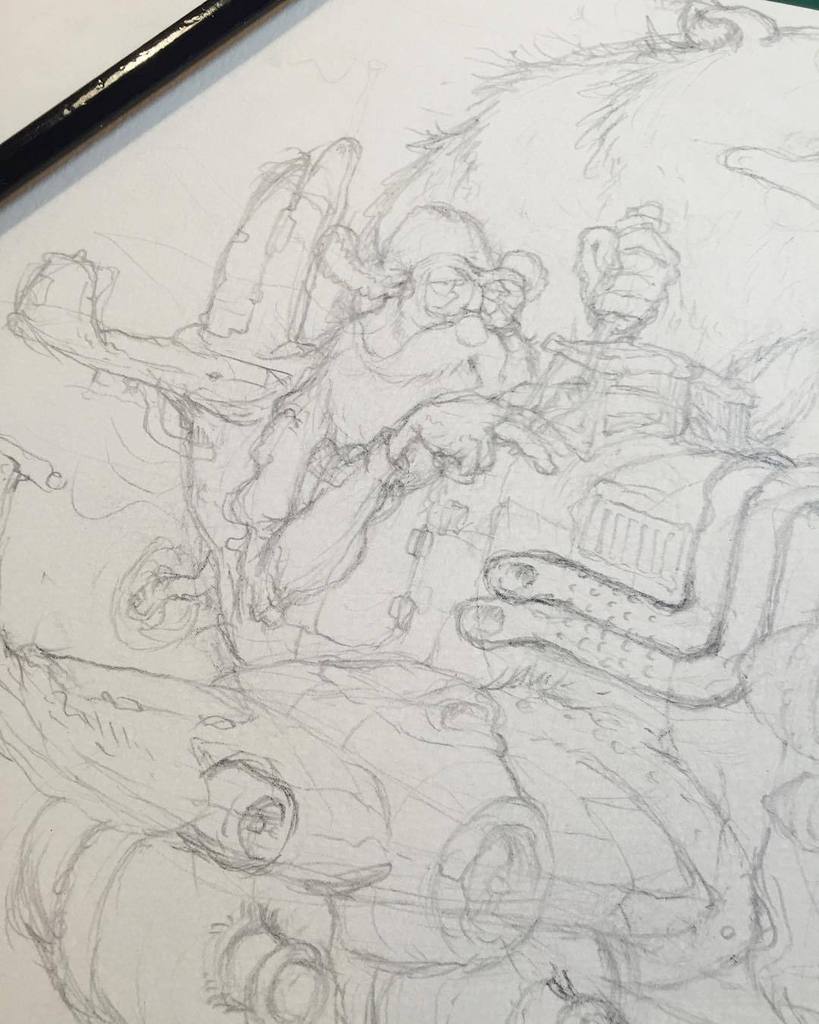Cooking on a Saturday ! Finishes product soon. #flying #high #ballin #drawing #sketch #ske… ift.tt/1NiJf8H