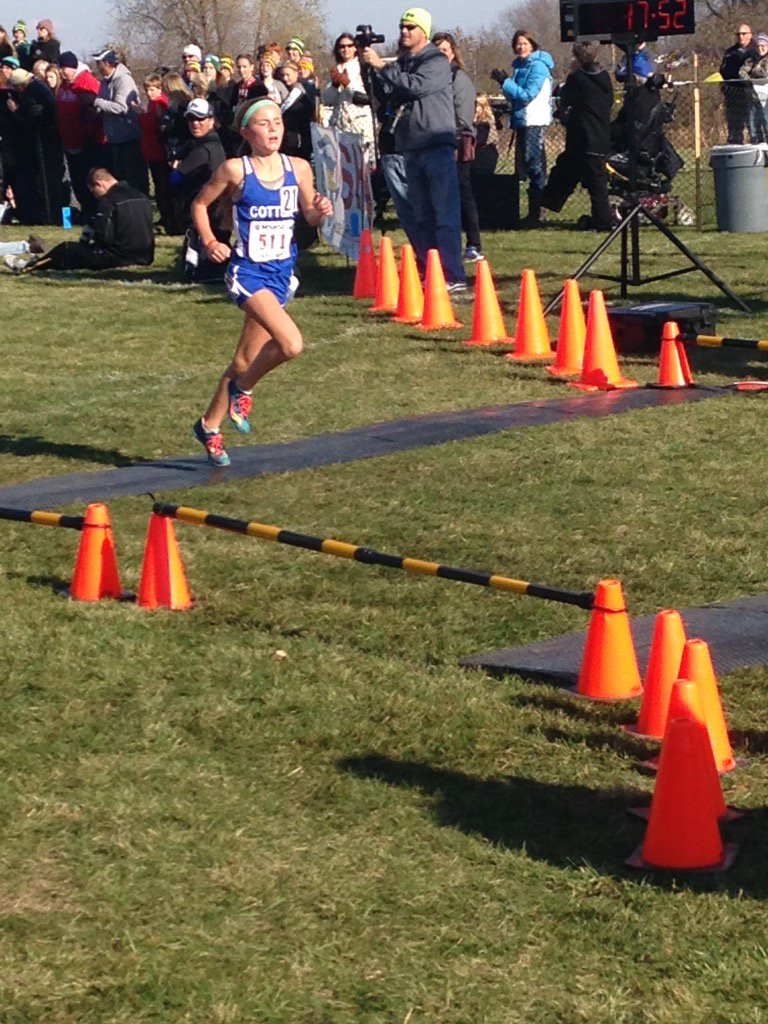 Congrats to State Champion 7th grader Grace Ping winning the class A CC championship!!!!! #rungracerun