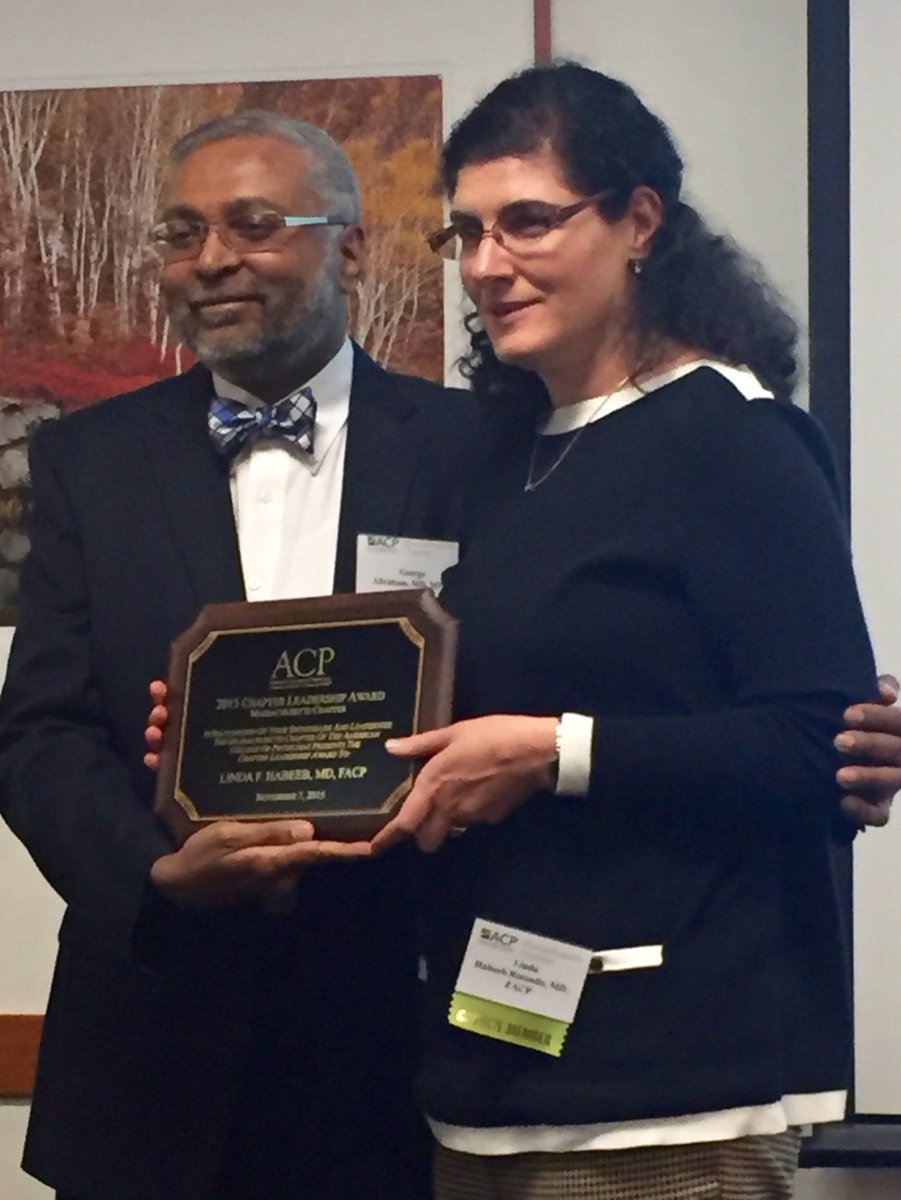 ACPMAChapter's tweet photo. #ACPMA Chapter Leadership Award: Linda Habeeb, MD FACP - Congratulations! #ACPMA15 https://t.co/g7Pm1KSzuT