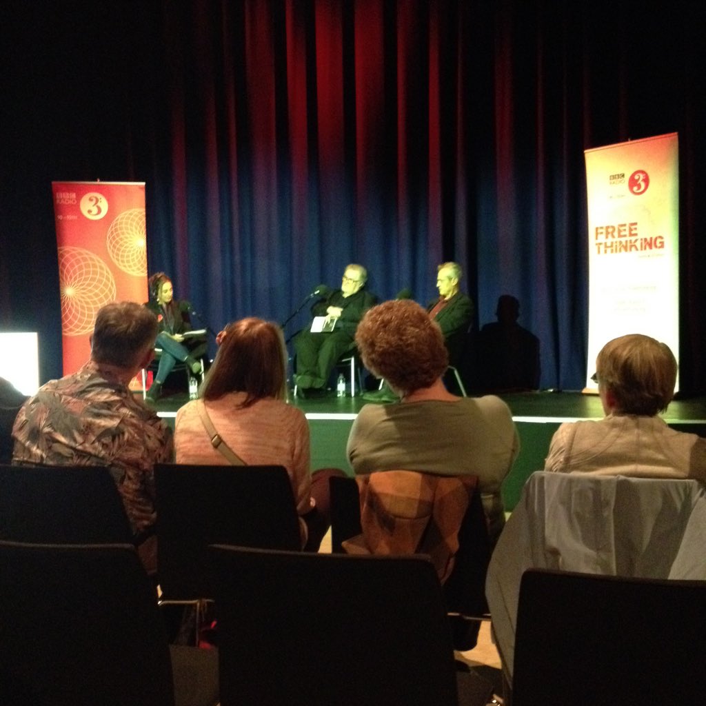 durhambookfest's tweet photo. Fantastic to hear Sean O Brien and Agustin Fernandez revisit their #DBF15 Notes from Underground at #FreeThinking https://t.co/rqnPng5BaR