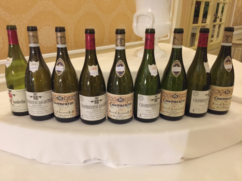 Pampinus's tweet photo. #VDEWS Dégustation des Chambertins d'Armand Rousseau (Après la bataille) https://t.co/pjnwJU6NcN