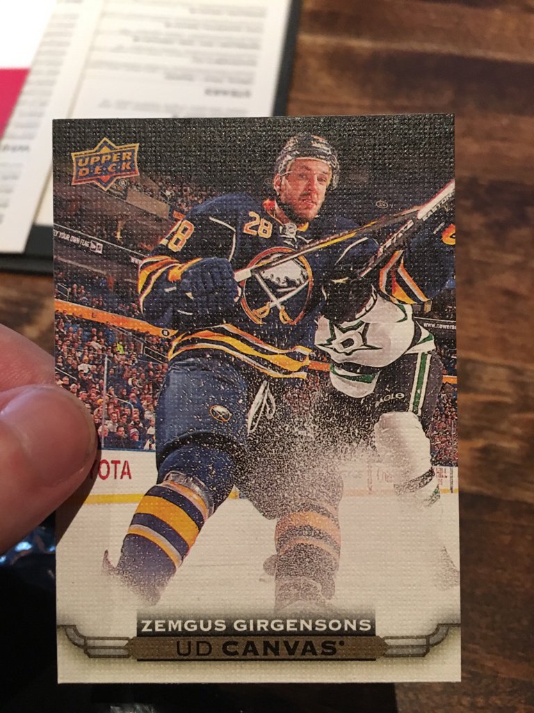 mcmanus17's tweet photo. Best pull so far from 3 random packs @UpperDeckHockey the chase with my two boxes starts soon!! #chasingconnor https://t.co/AVajnQEDJa