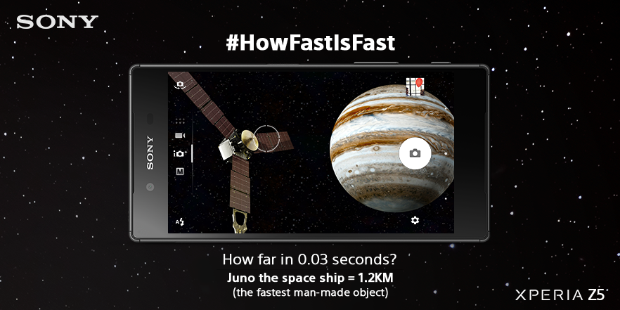 SonyXperiaIndia's tweet image. Fastest man-made object vs Auto-focus speed of Sony #XperiaZ5 #HowFastIsFast bit.ly/1NfCBQx.
