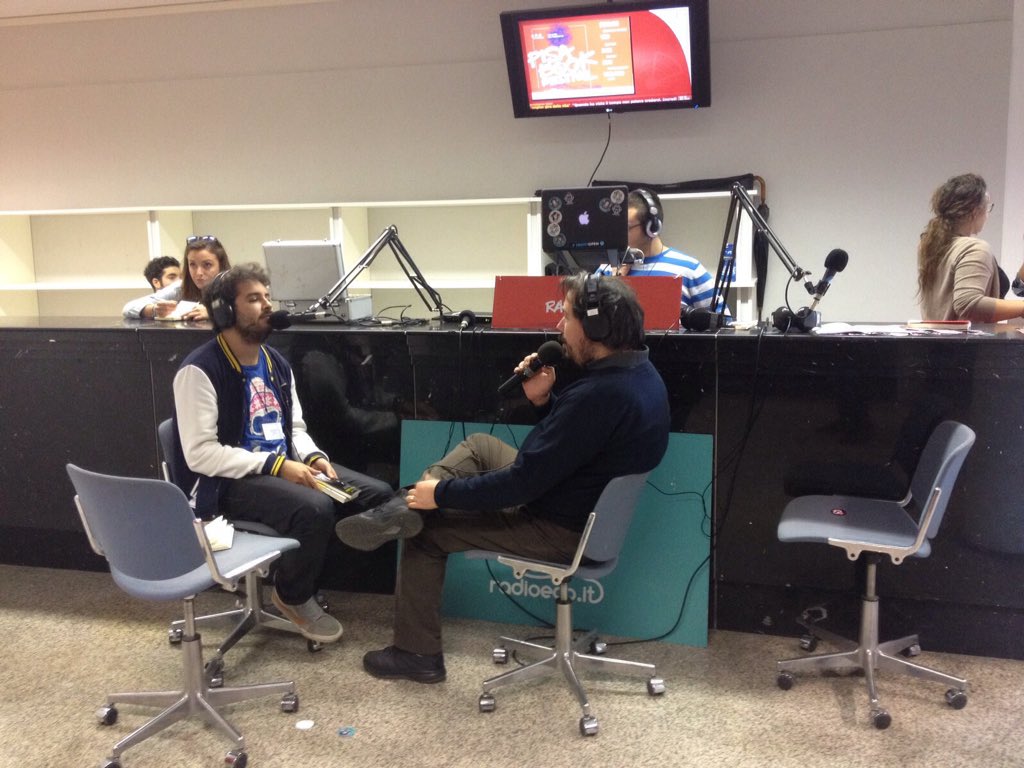 radioeco's tweet photo. Guerri #onair now! @pisabookfest #pbf13 https://t.co/uWXO5IdWPC