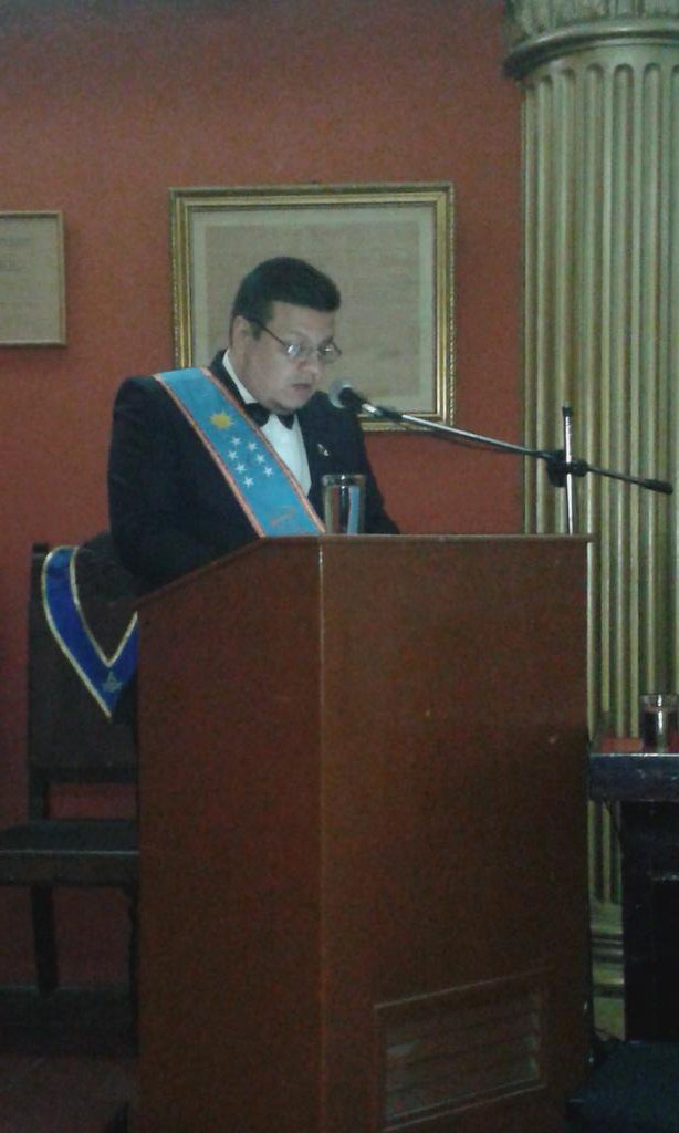Logia245's tweet photo. Discurso de orden a cargo del Q:.H:. @greyesg IV Aniversario de nuestra Logia. #Masoneria #Maracaibo #Venezuela https://t.co/hdFFBzf7pS