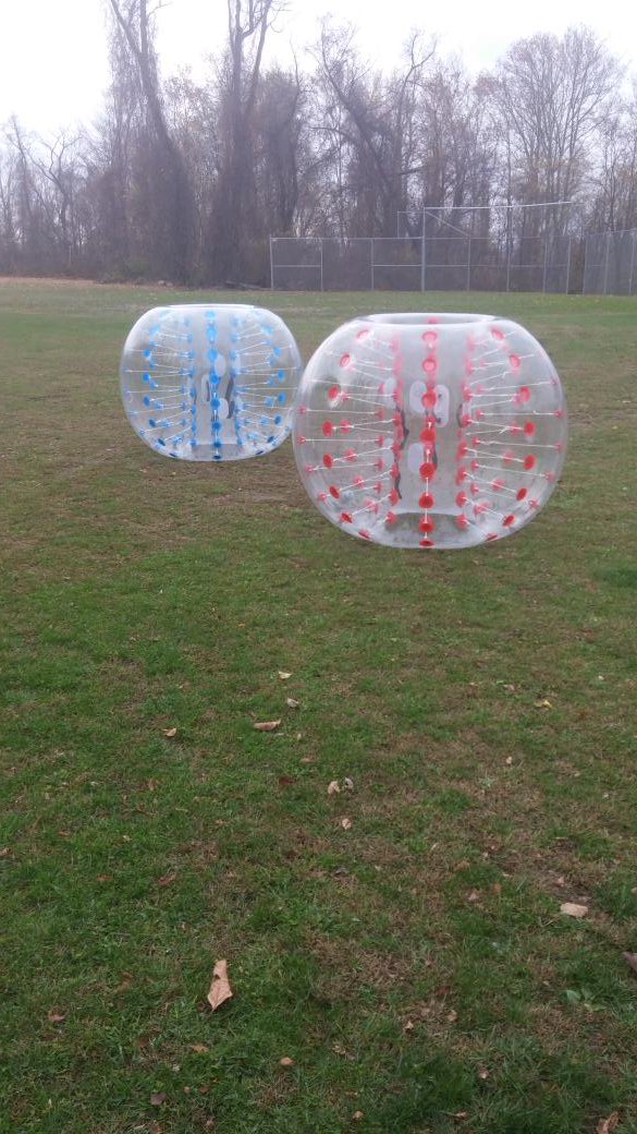 Early morning Bubble Soccer #getbouncing