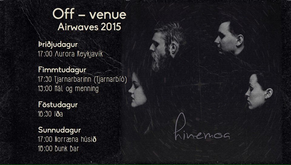 Extra gig at 17:00 today. We'll have our EP for you to buy. #airwaves15 #guestmusicians #drummerboy #wherewillitbe?