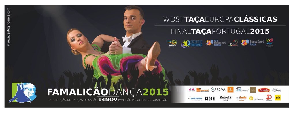 Recorde inscritos final Taça Portugal dança desportiva com 200 pares a competir representando 37 clubes nacionais.