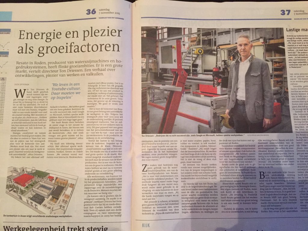 Ons lid Ton Driessen in het <a href="/dvhn_nl/">Dagblad van het Noorden</a> vandaag! #resato #Roden