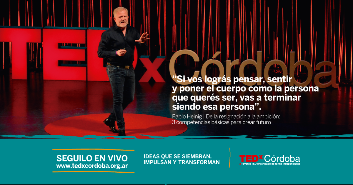 TEDxCordoba's tweet photo. Con mucha actividad del público durante su charla, Pablo Heinig cerró el bloque de la mañana https://t.co/mg8axzJNkE https://t.co/5C6cxBD9e1