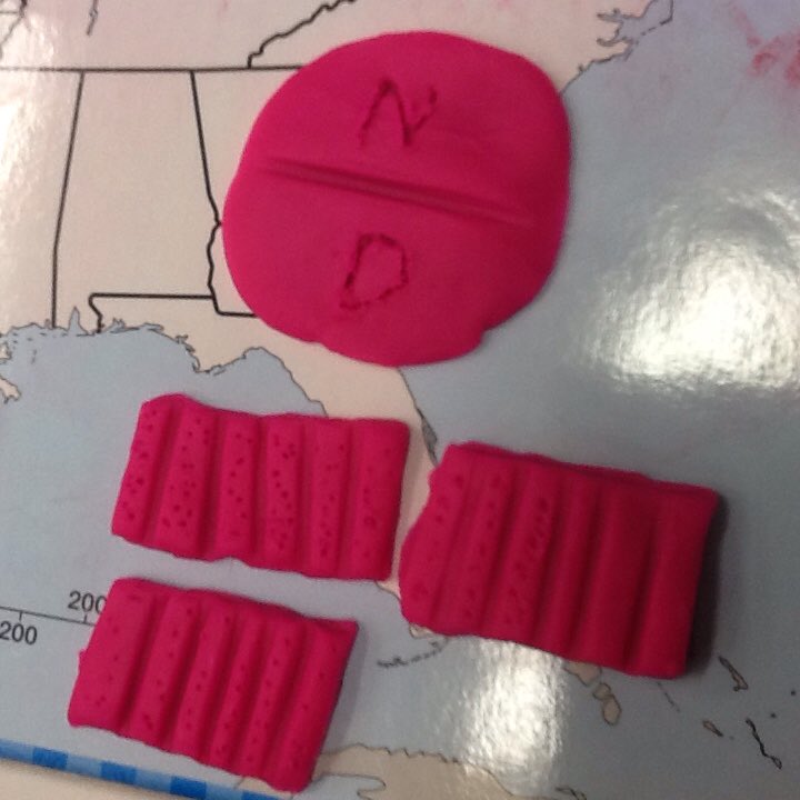 MakeMathMine's tweet photo. Hands-on: modeling improper fractions and mixed numbers with "Math-doh"... Putting the "action" in fractions! https://t.co/4sY2LCea4D