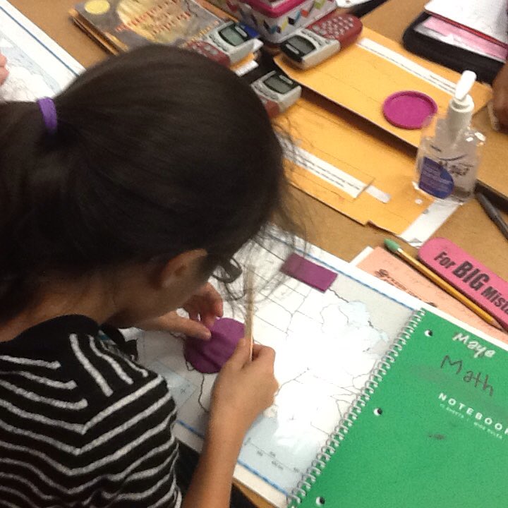 MakeMathMine's tweet photo. Hands-on: modeling improper fractions and mixed numbers with "Math-doh"... Putting the "action" in fractions! https://t.co/4sY2LCea4D