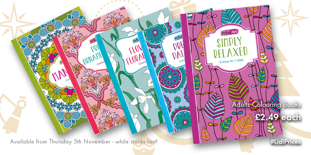 LidlGB's tweet photo. Doodlers, assemble! Be in with a chance of #winning a selection of adults' colouring books - simply RT. https://t.co/S87REBzbpU