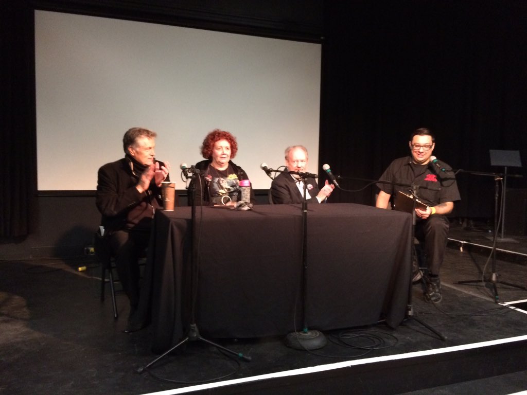 Panel intro notes the <a href="/AnchorBayCanada/">Anchor Bay Canada</a> Seasons Grievings edition of #blackchristmas available on Blu &amp; DVD Nov 24!