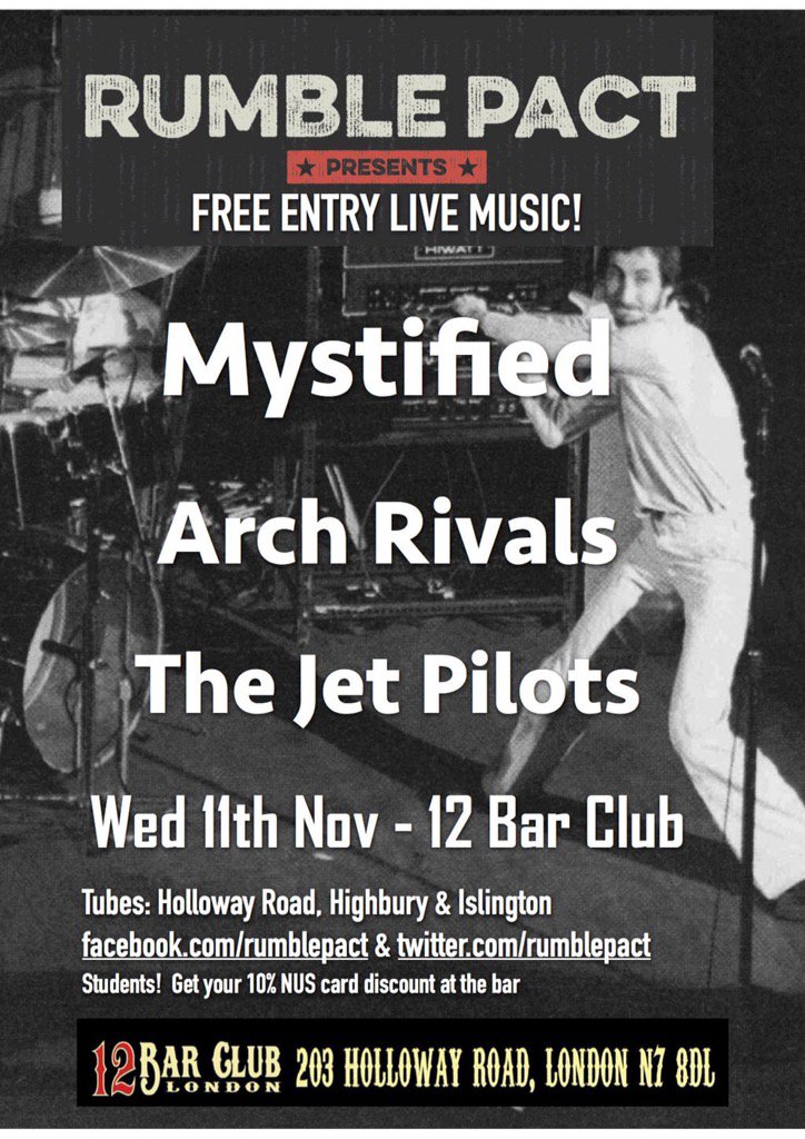 Live free music this wed? <a href="/12barclub/">12 Bar Club</a> ? Oh go on then....<a href="/music_gigs/">Music Gigs</a> <a href="/UnsignedGigs/">Unsigned Gigs London</a> <a href="/unsignedguide/">The Unsigned Guide</a> <a href="/hollowaylife/">Holloway Life</a>
