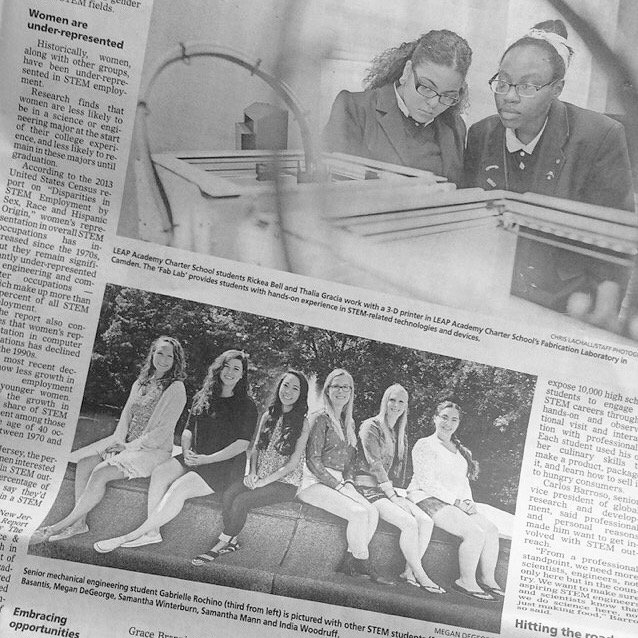 engineeringkits's tweet photo. Go out and get today's Courier-Post to see the #TLAGengineer team featured on the front page!! #WomenInSTEM @cpsj https://t.co/BFmTmcosAJ