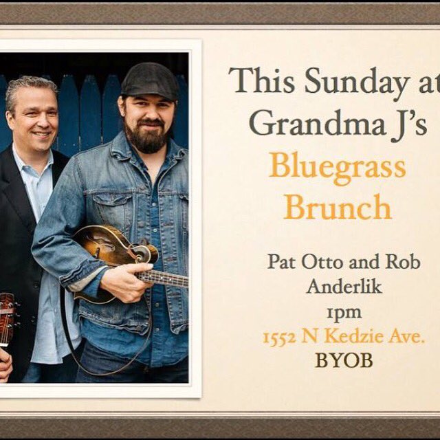 Every Sunday a lil bluegrass brunch for you.