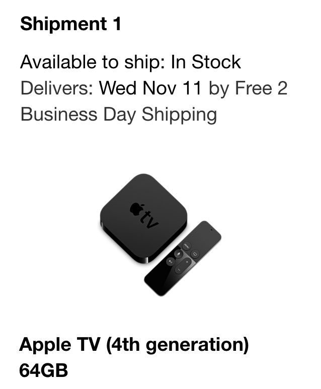 KRUZ8ER's tweet photo. can't wait to get this! #Apple #appletv Wife and kids are going to love this! #SayNoToCable #cutthecord https://t.co/REZQ1xyZ2W