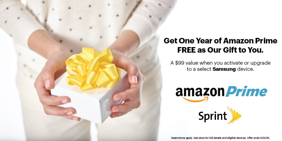 johnadlersprint's tweet photo. Get free 2 day shipping with your free Amazon Prime account from Sprint and Samsung! #sprintprime @Sprint_West https://t.co/0B72N6VYfy