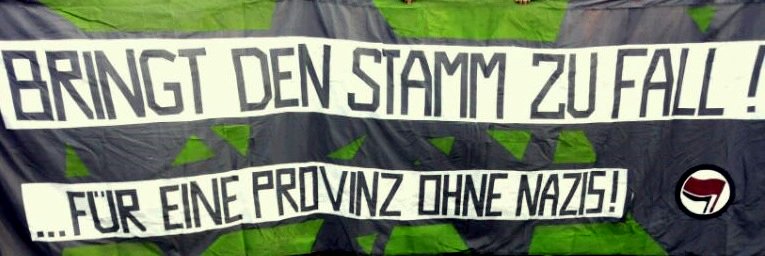 bautzenquer's tweet photo. Ein Träumchen: Eine Provinz ohne Nazis. Bis dahin gilt: RassistInnen die Stirn bieten. Hier und überall! #bz0711 https://t.co/xjfZ7FxYHo