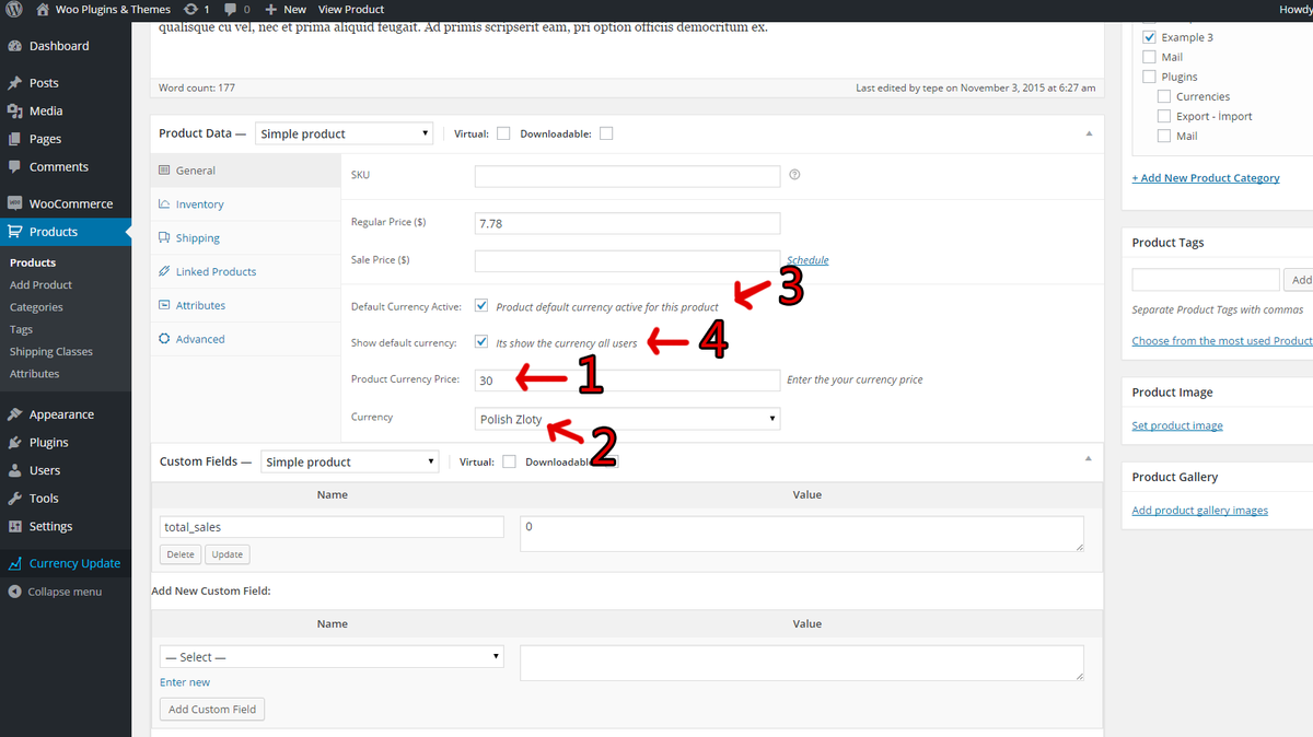WooPlugins's tweet photo. Define price product different rates administration panel and show the different currencies products your shop page https://t.co/2U3u8CsBlj
