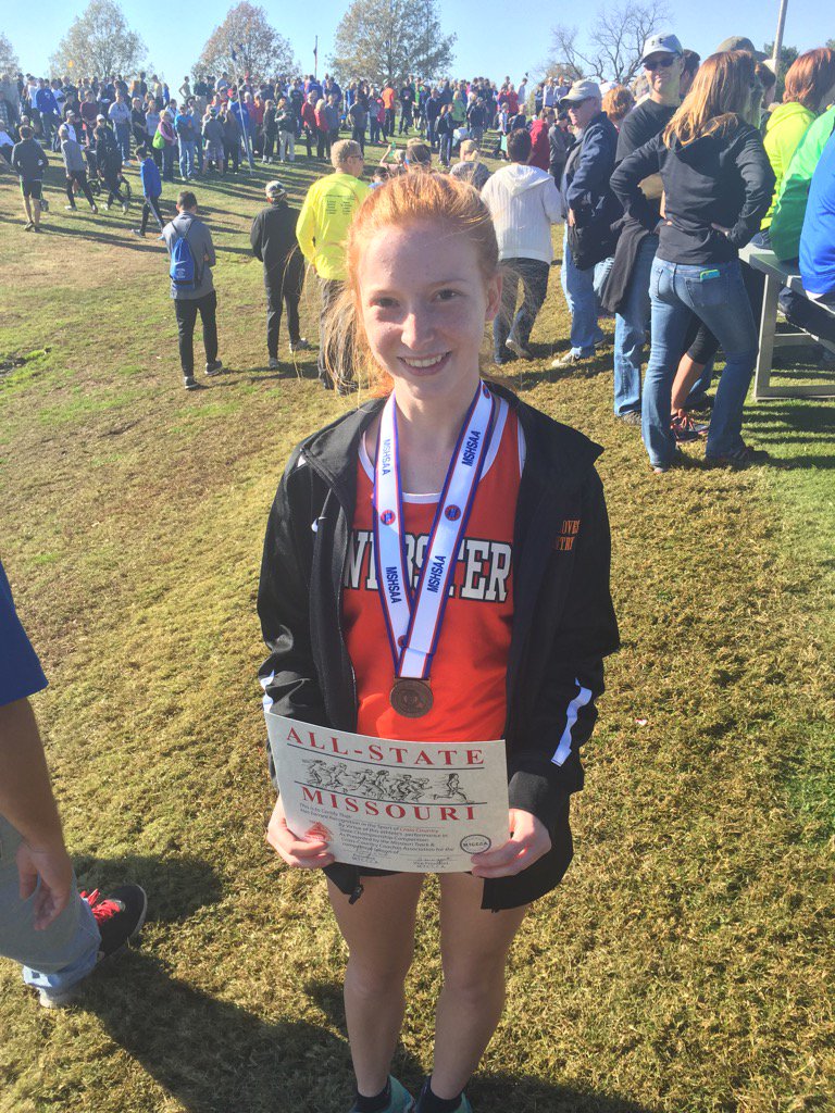 statesmensports's tweet photo. Congratulations to Emma Harrelson. She is the first girls cross country state medalist from Webster since 1992. https://t.co/kOJdKzjrrI