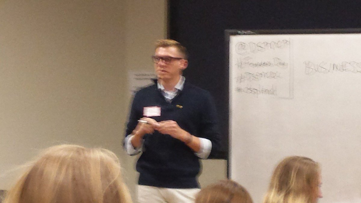 Zac teaching us how to have great events <a href="/dspncp/">Delta Sigma Pi - NCP</a> #dspncrc #dsplead