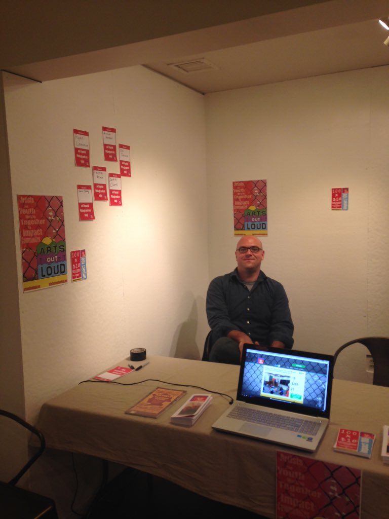 ArtsOutLoud's tweet photo. This happy guy is at @radianthallpgh today for the Lawrenceville studio tour. See local art &amp; learn more about us! https://t.co/PAGtE8uzSa