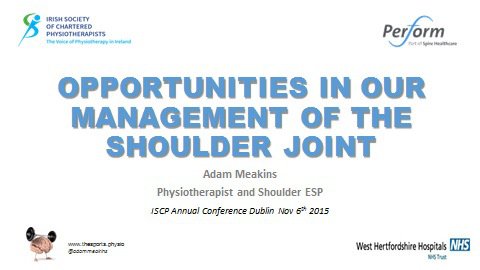 AdamMeakins's tweet photo. Changes, challenges and opportunities for the shoulder… https://t.co/P2EMwrIhn7 https://t.co/wuqjoZEhYX