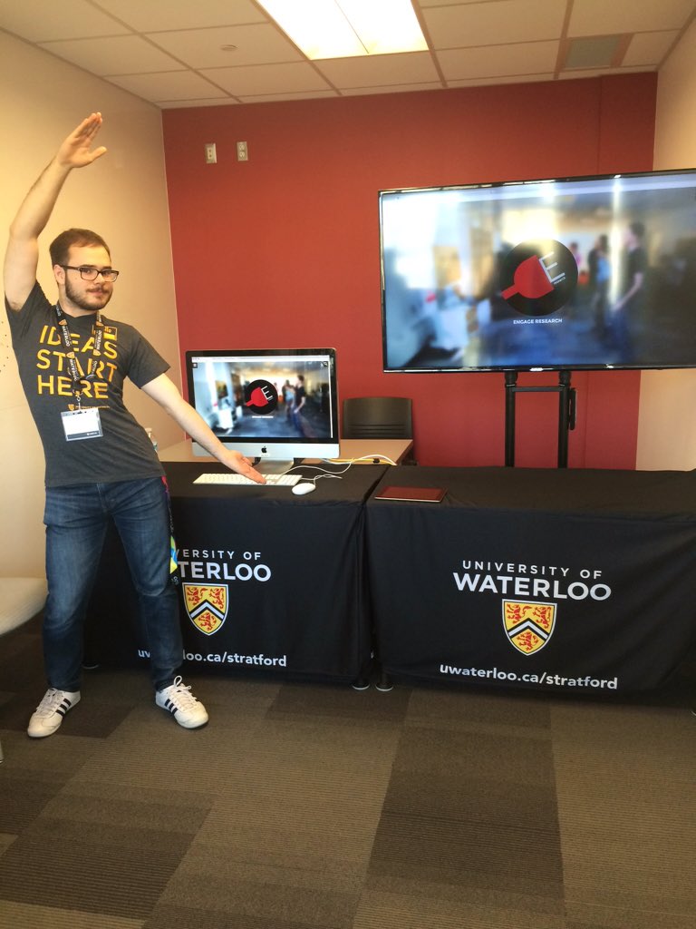 ktrivs's tweet photo. Come visit us to see the #EngageLab at the @UWaterloo Fall Open House! #ideasstarthere https://t.co/EIQDIjiqL2