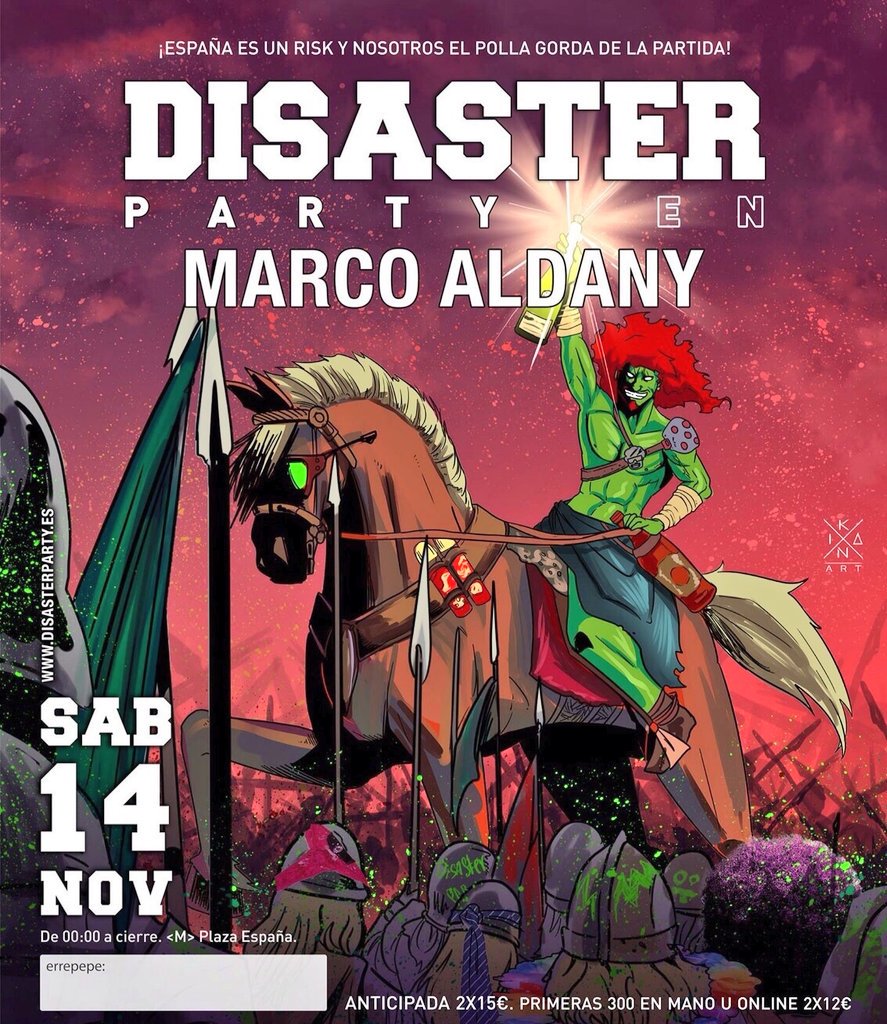 DiegoRRPP's tweet photo. DISASTEEER PARTYYY!!!

14 DE NOVIEMBRE

SALA MARCO ALDANY

ULTIMAS ENTRADAS!!

DIEGO DISASTER: 651 37 31 16 https://t.co/JLtrOhDPMo