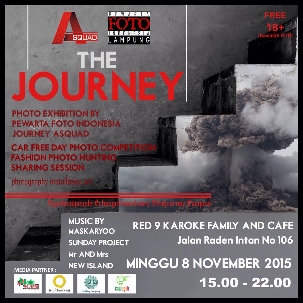 Yg blm sempet liat karya2 foto #theJOURNEY yg luar biasa ini, bsk hari terahir gaes! #WAG4  #goaheadpeople