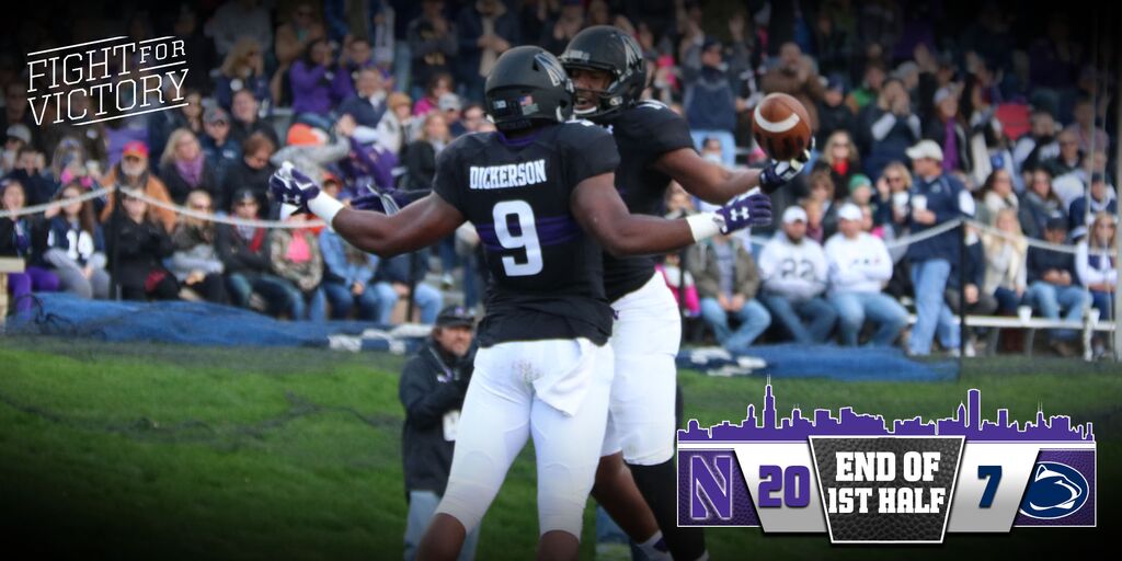 Halftime at Ryan Field:

#B1GCats 20
Penn State 7