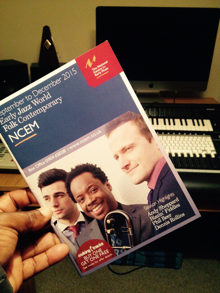 Playing <a href="/yorkearlymusic/">NCEM</a> on 15th. B great to see U there. #jazzandmore #hammondorgan #rathtrombones #smile