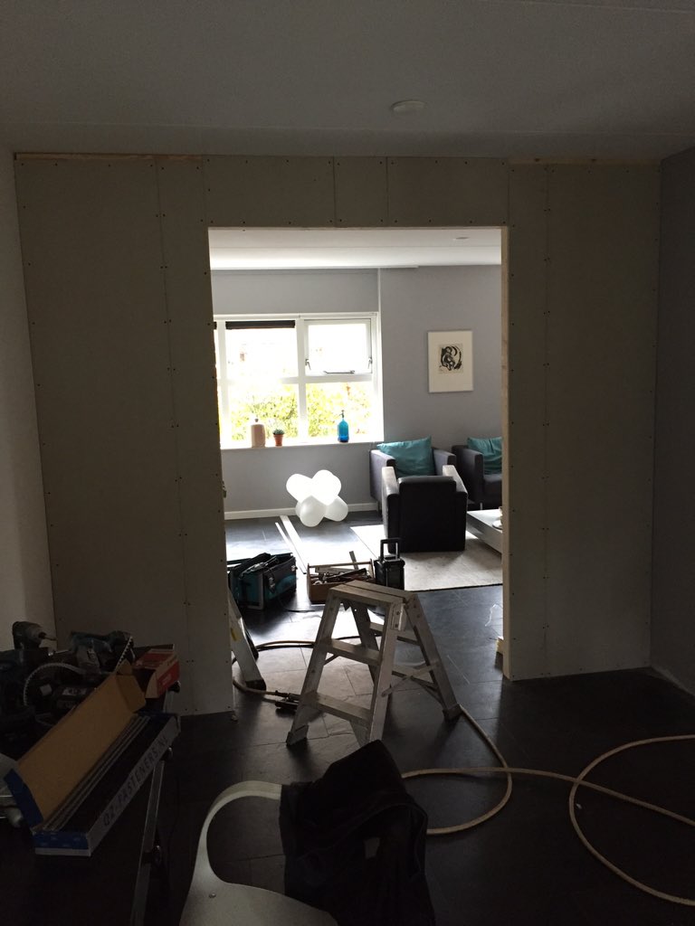 Vandaag mooi klusje in Leeuwarden. Schuifdeuren en kasten. bouma-damwald.nl