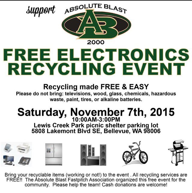 utters_lovers's tweet photo. Come support your favorite softball team and recycle your useless junk !!💚💛💚💛 https://t.co/4GvePc9TDn