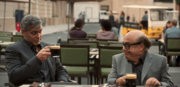 George Clooney Drinking A Cup Of Coffee Will Sexually Awaken You. buff.ly/1izIwrk