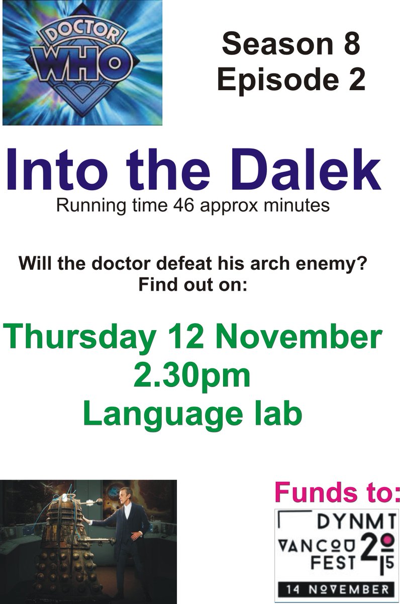 <a href="/DynamiteSTI/">DYNAMITE</a> 
Doctor Who - Thursday - Language Lab - Funds to <a href="/DynamiteSTI/">DYNAMITE</a>