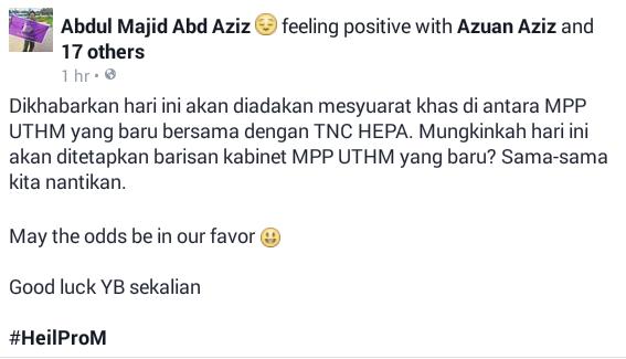 ProM_UTHM's tweet photo. Selamat maju jaya YB sekalian
#HeilProM https://t.co/l7lqdj1dwX