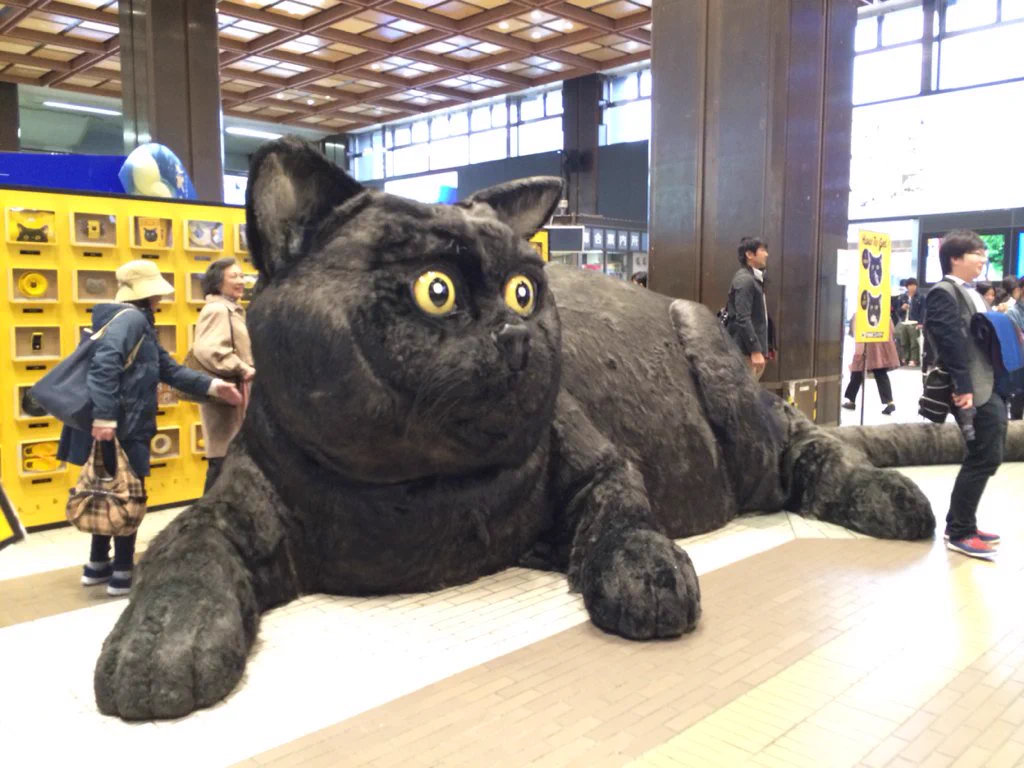 見てビックリ‼️な巨大クロネコが仙台に登場www