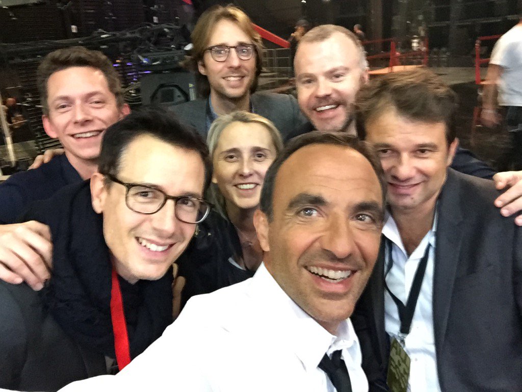 nikosaliagas's tweet photo. Des personnes de talent derrière les caméras #nma @tf1 @Solegoff @mathieuvergne @FredericPedraza @GuillaumeStancz https://t.co/CC7ygjRGmT
