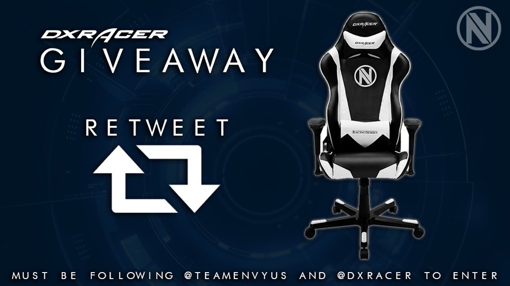 Envy's tweet photo. The winner of our @DXRacer #EnVyChair give away is @GrantDichiser! Congrats! We'll DM you! https://t.co/3zIG2XbBU4