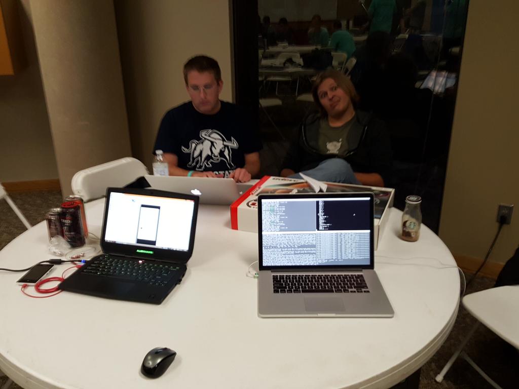 FabioG_CZ's tweet photo. Waiting for judges for our awesome hack. #Hackustate https://t.co/2EHuRAnSZ6