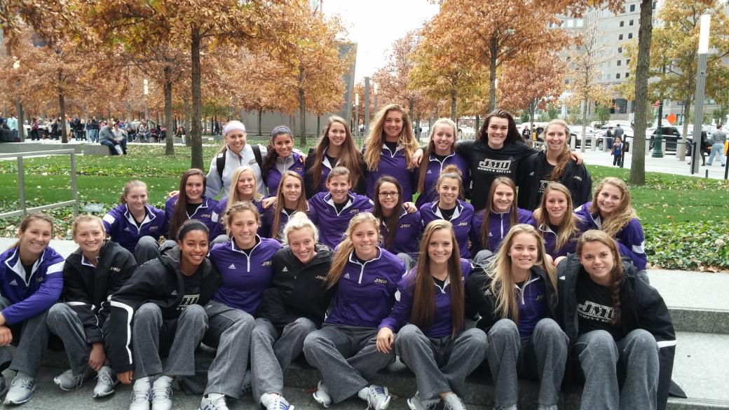 JMUWSoccer's tweet photo. JMU women's soccer takes New York City! https://t.co/PNEHLZhcTu